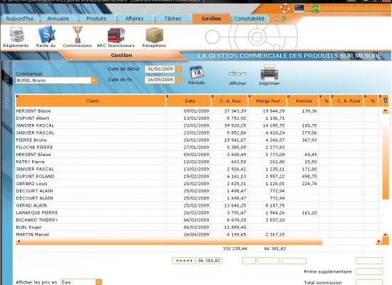 Exemple de calcul de commissions Exemple de calcul de commissions