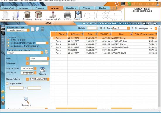 Module affaires Module affaires